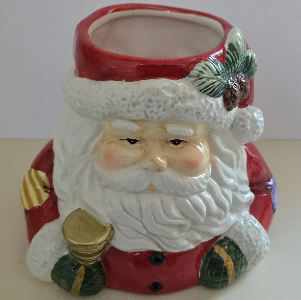 Ceramic Santa Candle